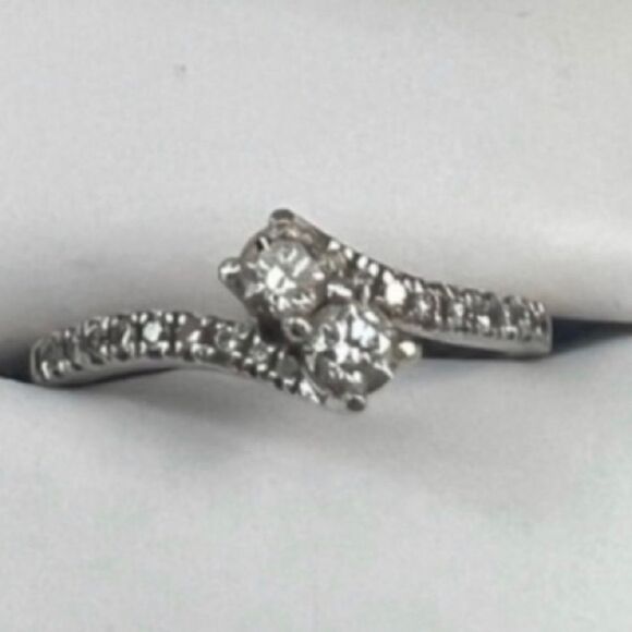 1/2 TCW Diamond Engagement Wedding Ring 14K WG